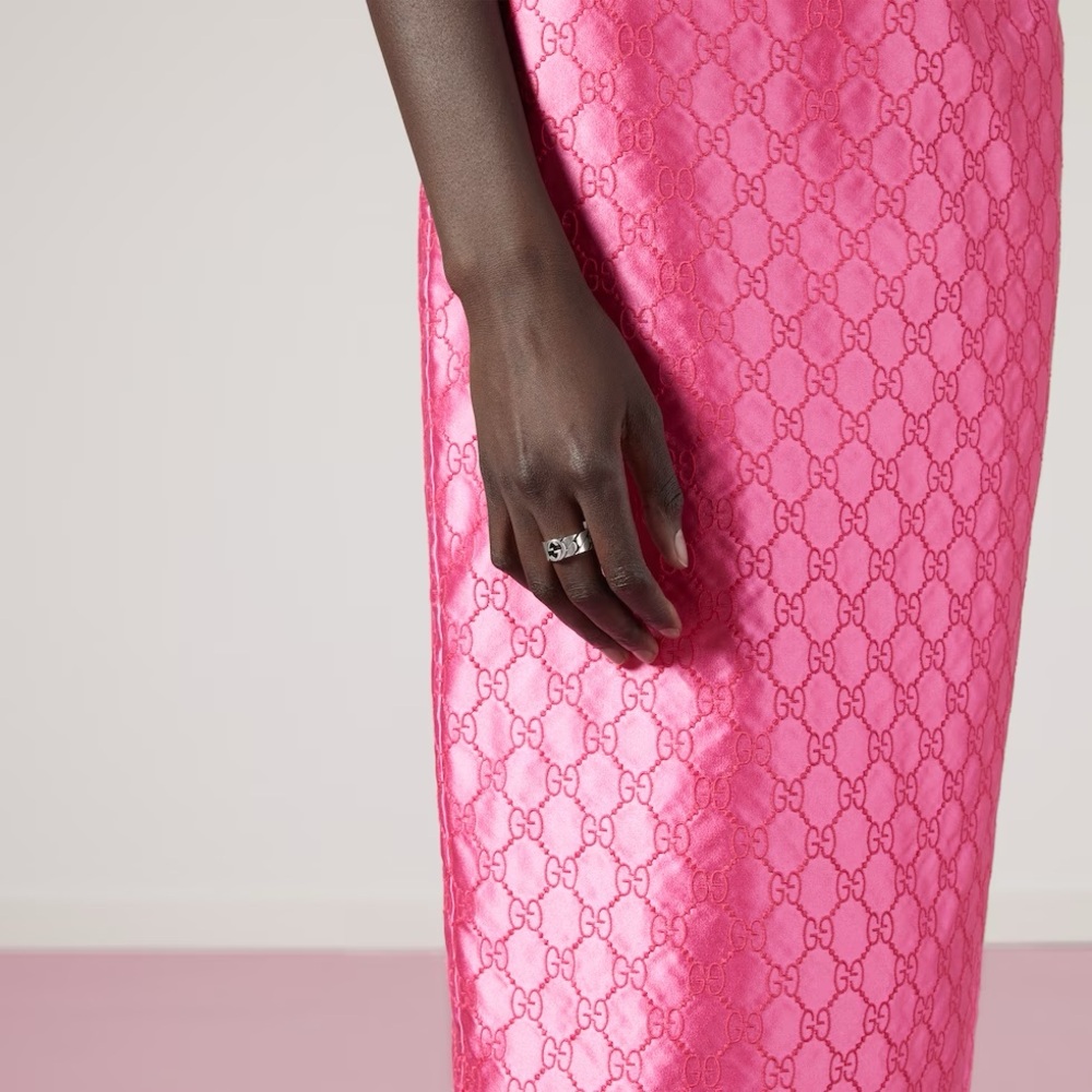 Gucci Interlocking G Silver Ring - image 8